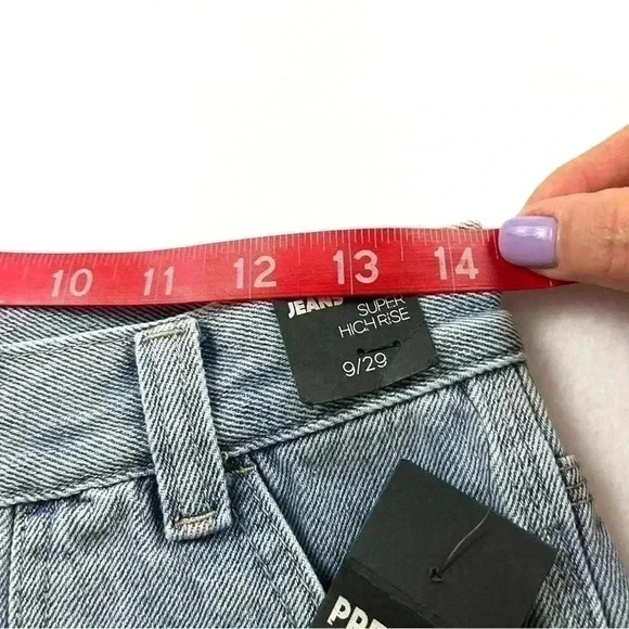 NWT Simple Society Highrise Light Wash Rayon Ankle Carpenter Jeans Size 9/29 - Picture 14 of 16